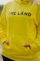 Preview: Gelber Kapuzenpullover mit der Aufschrift THE LÄND